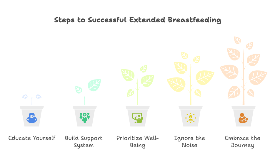 Steps to Successful Extended Breastfeeding