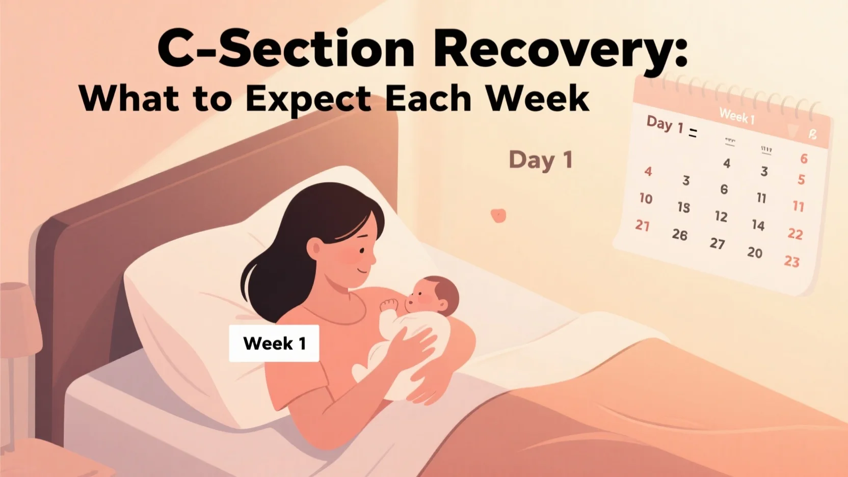 ​Your Complete C-Section Recovery Guide: Week-by-Week Healing Timeline​